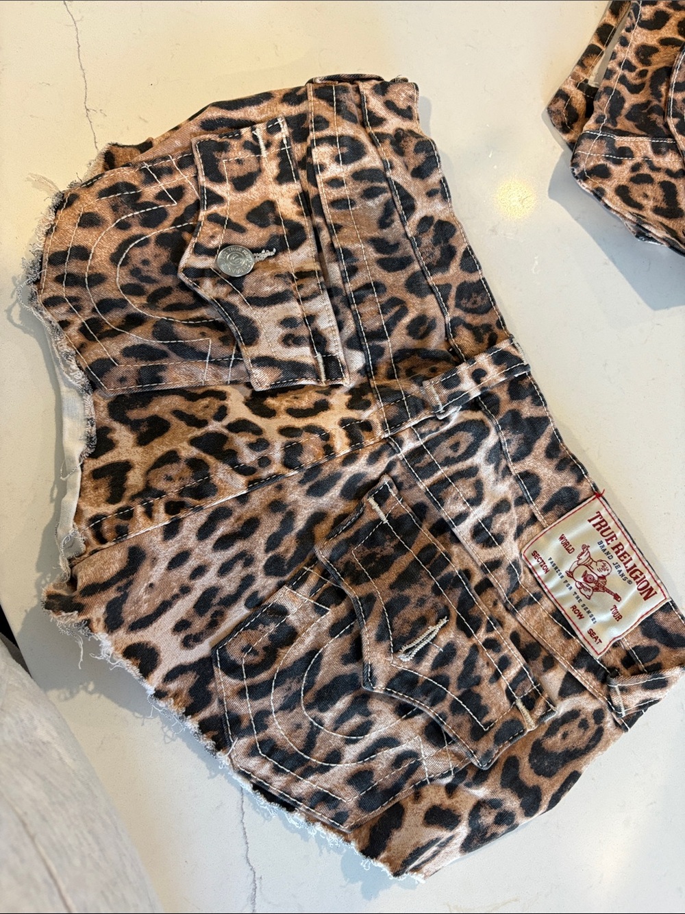 Megan Thee Stallion Leopard Set Micro Mini Shorts (2/2) - Picture 2 of 5